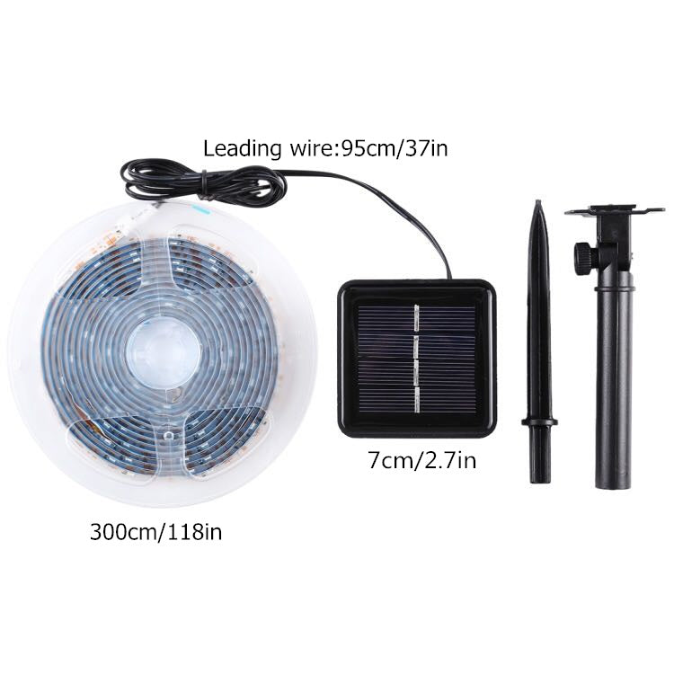 Solar Lights Strip with 90LED Waterproof Outdoor Garden Decorative LED Strip Light for Pathway Fence Patio