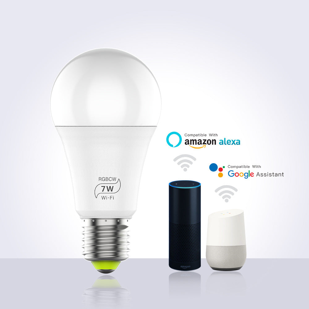 LED Smart WiFi Bulb Voice Control Works with Alexa and Google Assistant Color Changing Smart Light