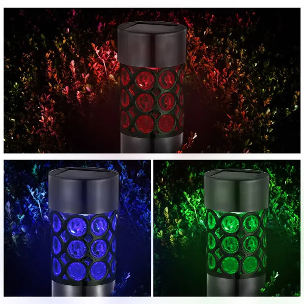 Solarek 6-Pack Solar Garden Lights – RGB Color Changing IP44 Waterproof Outdoor Lawn & Landscape Lamps