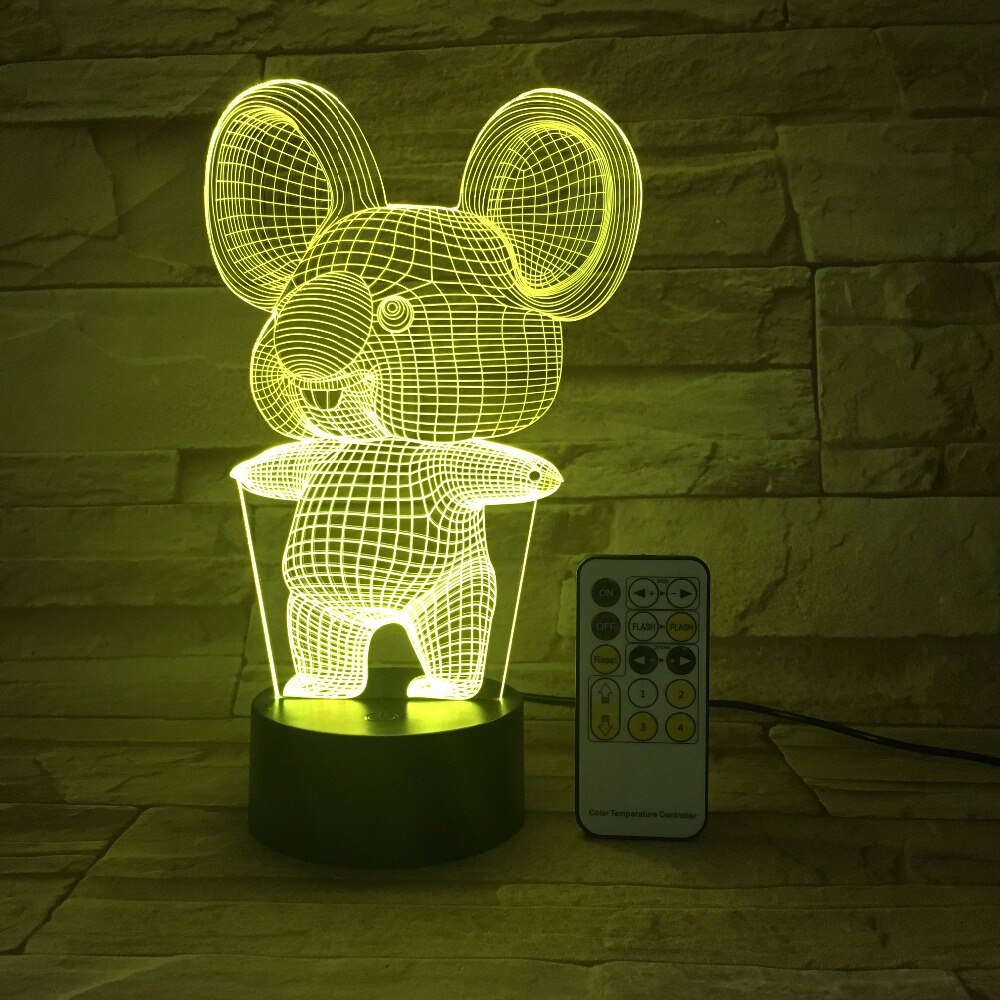 Koala Night Light Cute LED Bedside Lamp Soft Glow Kids Room Nursery Decor