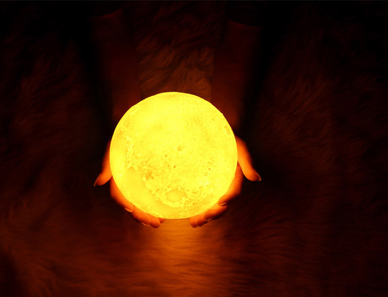 Creative Moon Night Light Air Humidifier Ultrasonic Aroma Diffuser with Soft Glow for Bedroom Home Decor