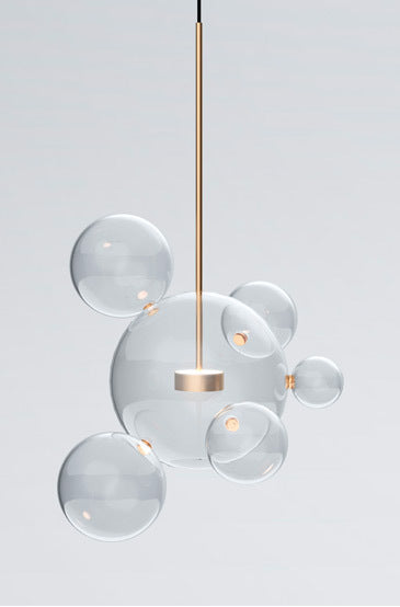 Mickey Bubble Glass Chandelier LED – Modern Living Room, Bedroom & Dining Light