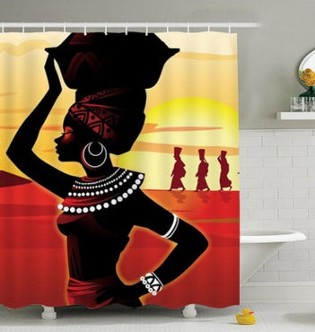 Waterproof Bathroom Shower Curtain – Modern Bath Curtain for Home Decor