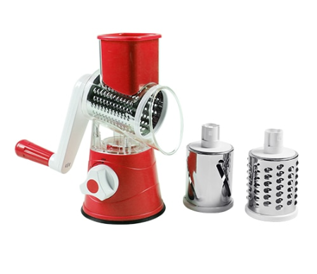 Hand Drum Rotary Grater – Manual Vegetable Slicer & Cheese Grinder