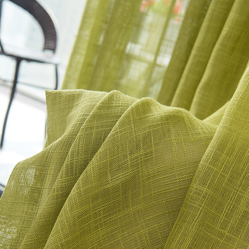 Linen Curtains Natural Lightweight Window Drapes for Modern Living Room and Bedroom Home Decor