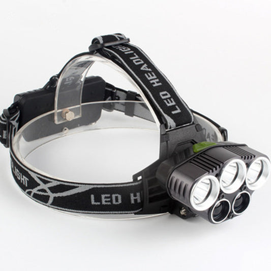 Fixed Focus Strong Light Head-Mounted LED Flashlight Long-Range Outdoor Camping Headlamp
