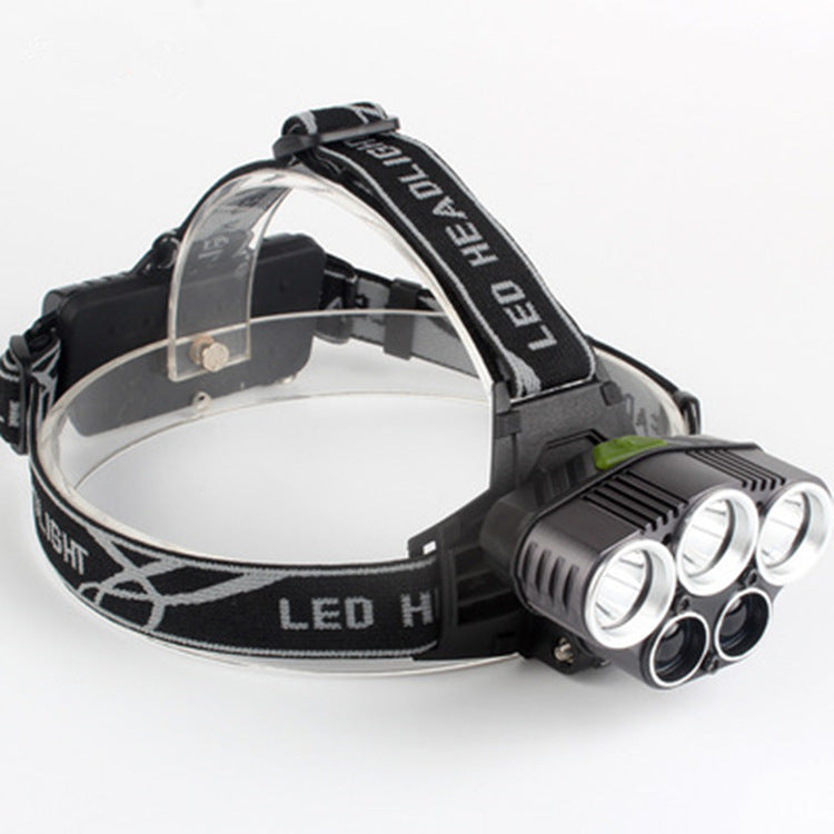 Fixed Focus Strong Light Head-Mounted LED Flashlight Long-Range Outdoor Camping Headlamp