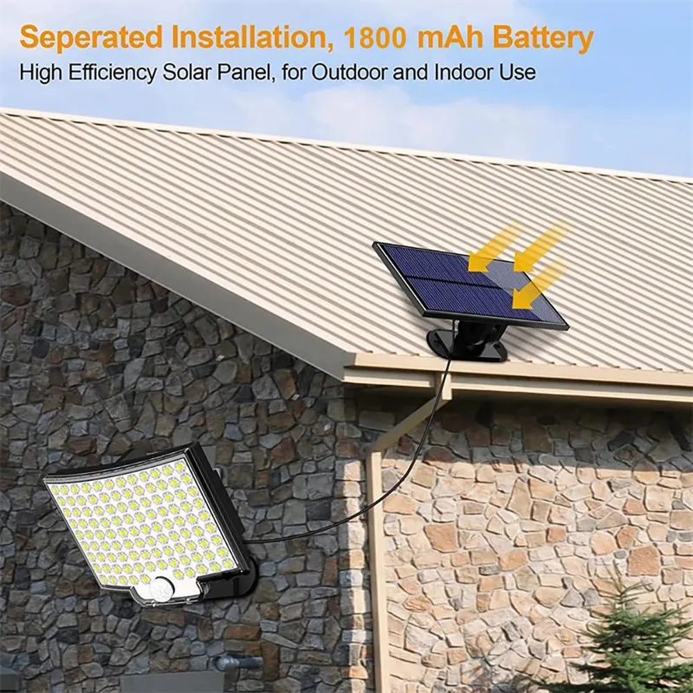 106 LED Solar Wall Light Outdoor Motion Sensor Lawn Garden Lamp Waterproof Security Lighting