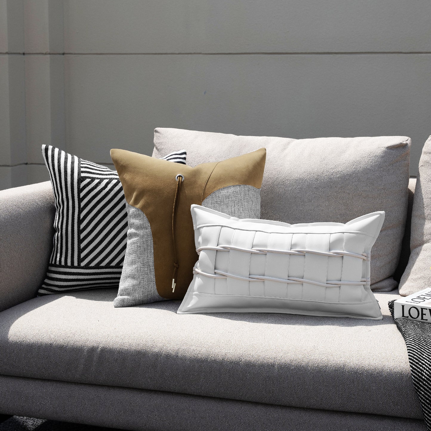 Modern Minimalist Upholstered Throw Pillows Living Room Sofa Decorative Cushion Covers Home Decor