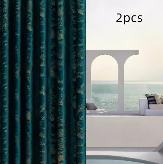 High-End European Style Velvet Curtains Modern Minimalist Thick Living Room Luxury Window Drapes
