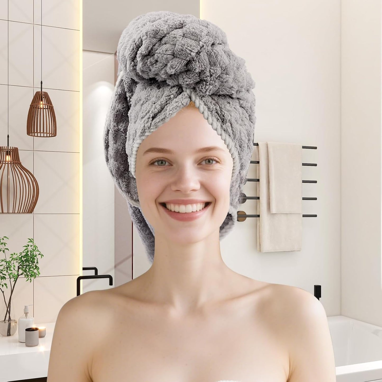 Luxury Microfiber Bath Towels 4 Pack Ultra Absorbent Quick Dry Spa Gym Travel Soft Bath Sheet Set