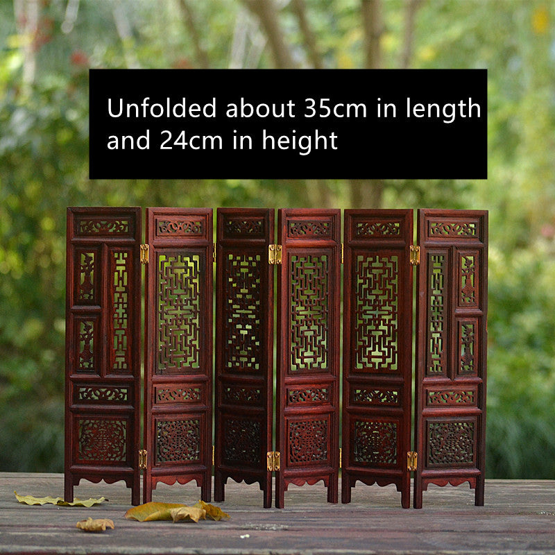 Red Rosewood Miniature Furniture Model Handmade Decorative Dollhouse Furniture Set Collectible Home Decor