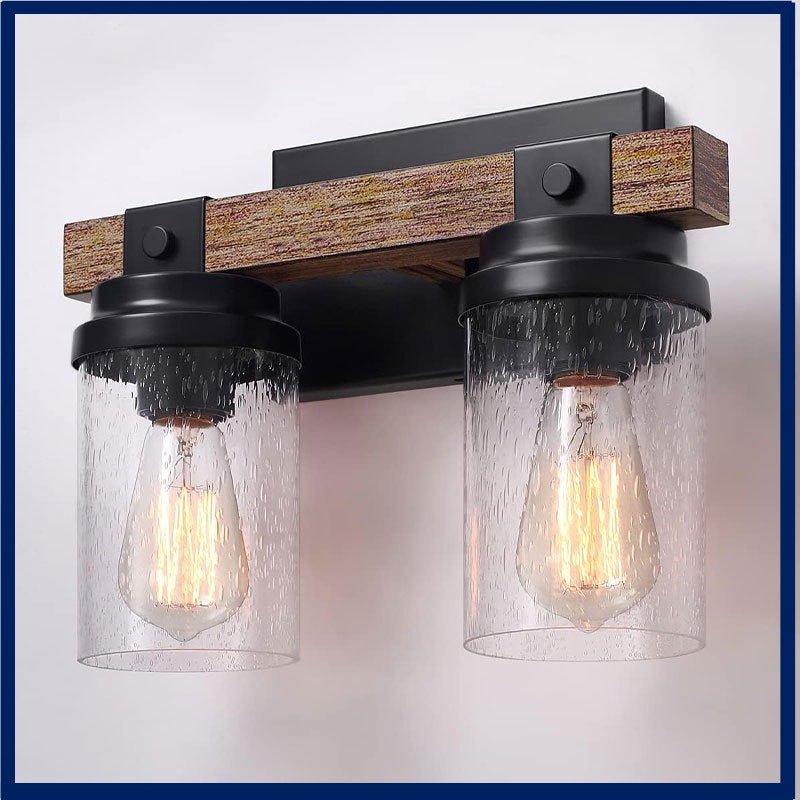 American Rustic Wall Lamp Country Style Corridor Passage Bedroom Bedside Wall Sconce Light