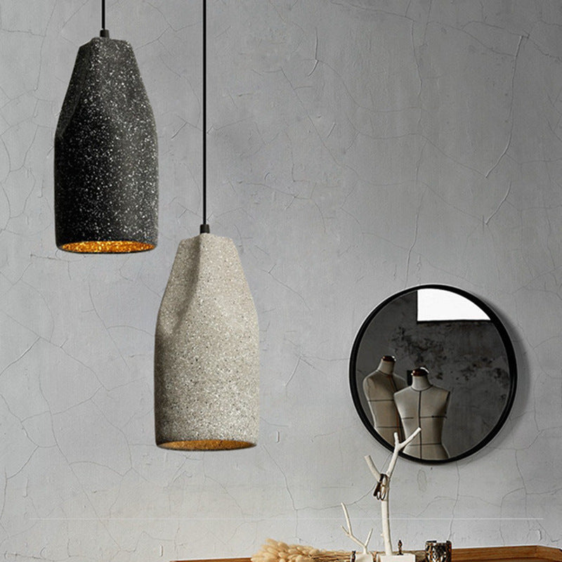 Nostalgic Industrial Cement Pendant Light – Vintage Ceiling Lamp