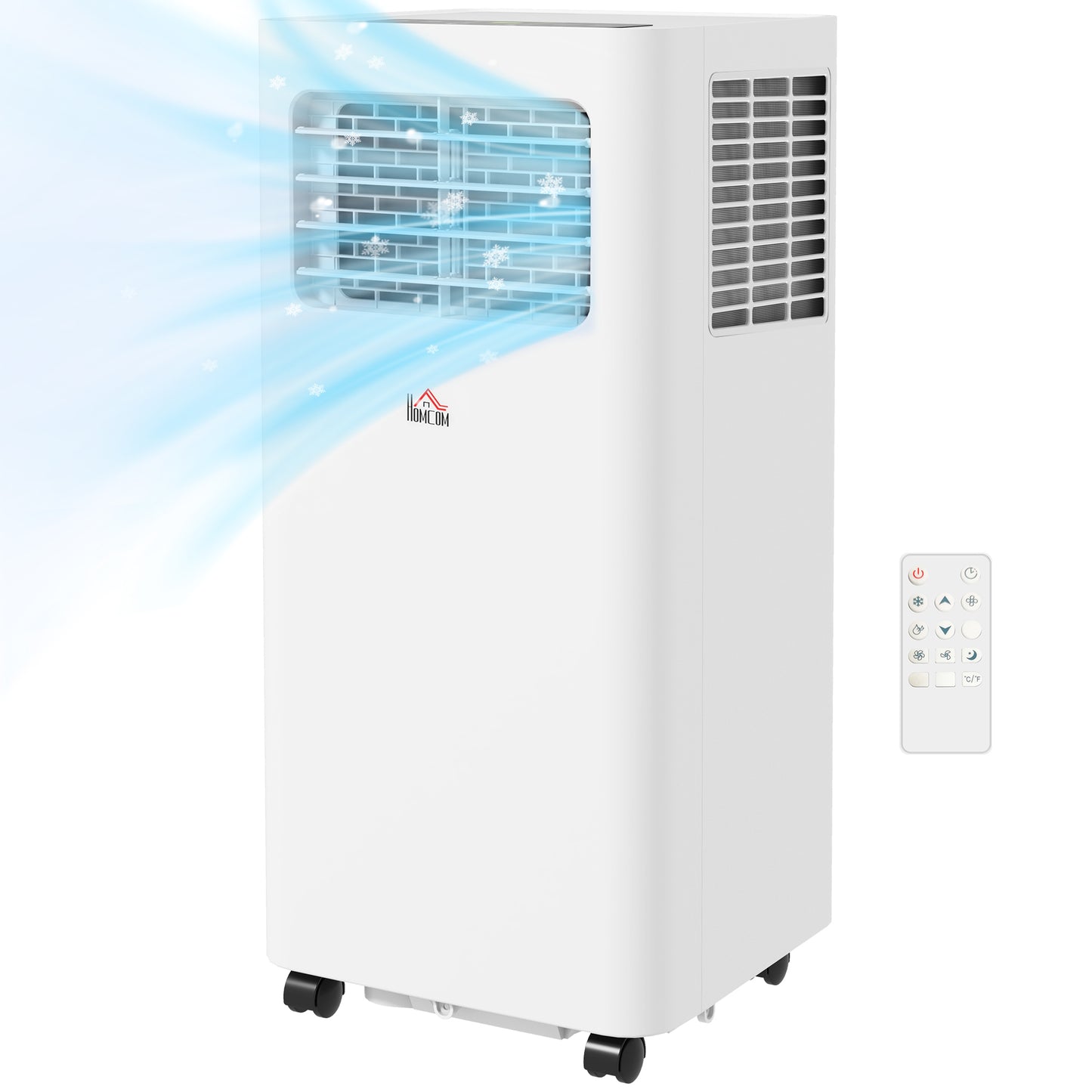 8000 BTU Portable Air Conditioner for 345 Sq Ft Room White AC Unit with Dehumidifier Sleep Mode 24H Timer & Window Kit