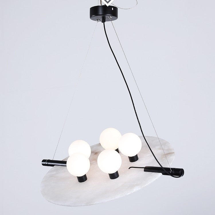 Post Modern Creative Marble Bedroom Chandelier Luxury Ceiling Light for Home Decor