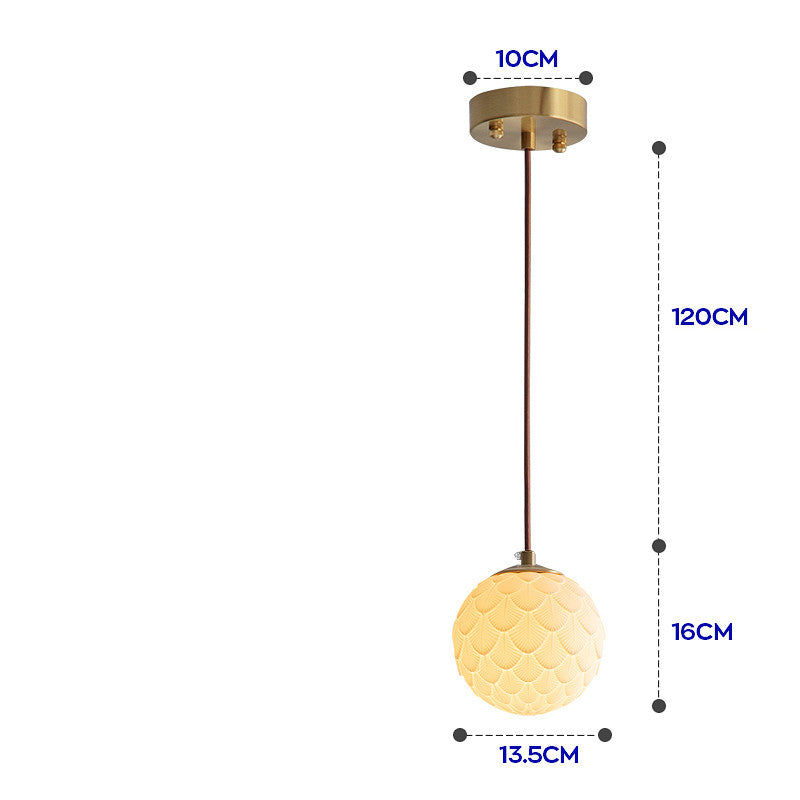 Nordic Japanese Porcelain Chandelier – Simple Creative Light-Transmitting Ceiling Lamp