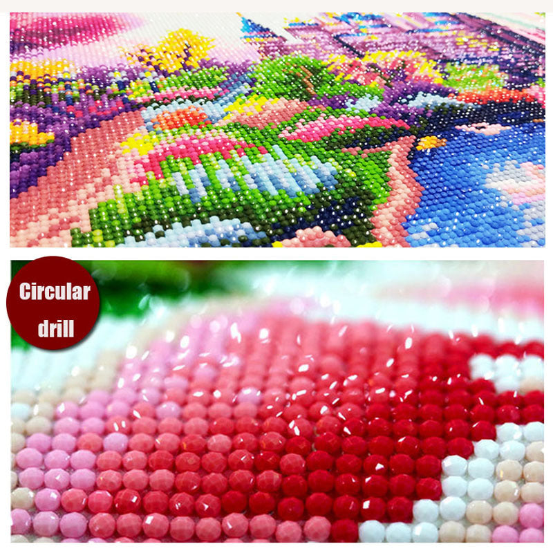 Dog Diamond Painting Cross Stitch DIY Crystal Mosaic Art Kit Pet Wall Decor