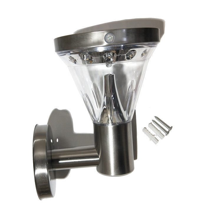 Solar Wall Light Outdoor Waterproof LED Motion Sensor Lamp for Garden Fence and Yard