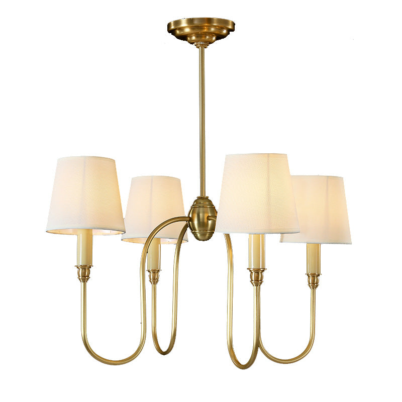 Copper Chandelier Simple Design for Bedroom Living Room Dining Room Elegant Ceiling Light