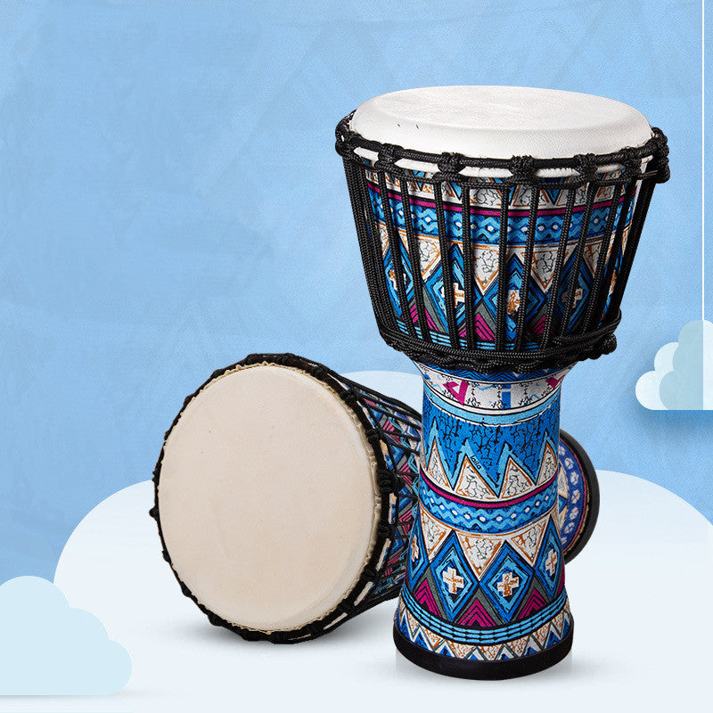 Handmade Sheepskin African Drum – Qiangu Beginner Djembe for Kids & Professionals