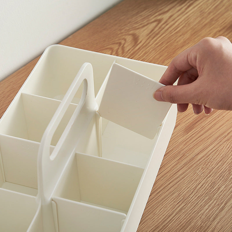 Japanese Style Plastic Storage Basket – Bathroom & Desktop Organizer Sorting Bin