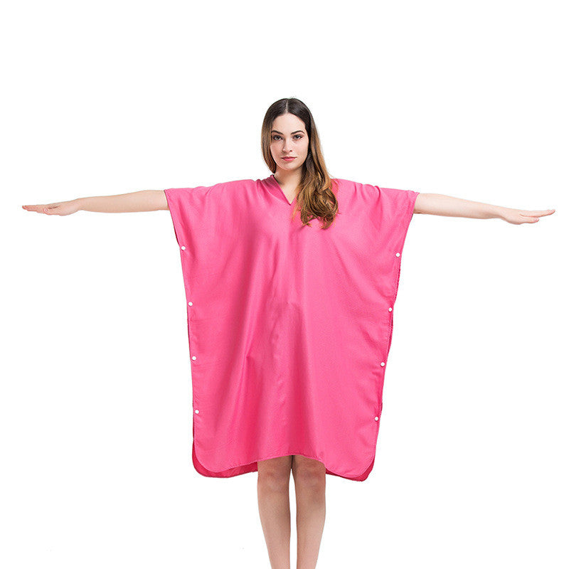 Wearable Bath Towels Soft Absorbent Bath Wrap Adjustable Spa Shower Towel Robe Style