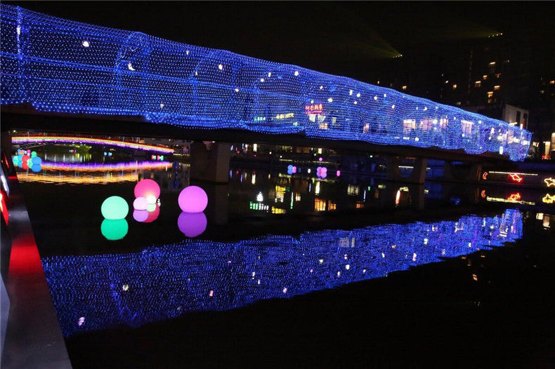 Christmas LED String Lights Outdoor Waterproof Fishnet Fairy Lights Star Pattern Holiday Wedding Decorative Lighting