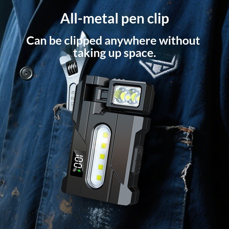 Portable Clip-On Cap Light – Outdoor Maintenance LED Work Light for Hands-Free Use
