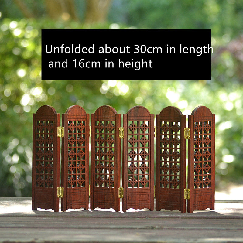 Red Rosewood Miniature Furniture Model Handmade Decorative Dollhouse Furniture Set Collectible Home Decor