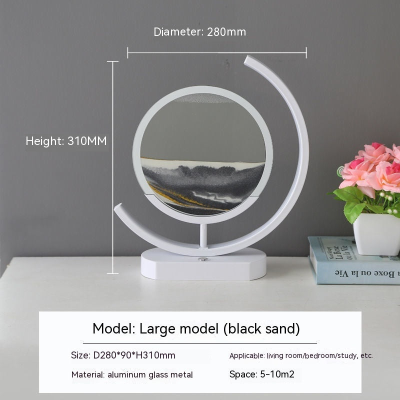 High End Business Gift Quicksand Painting 3D LED Creative Lamp Living Room Decorative Lights Modern Home Decor