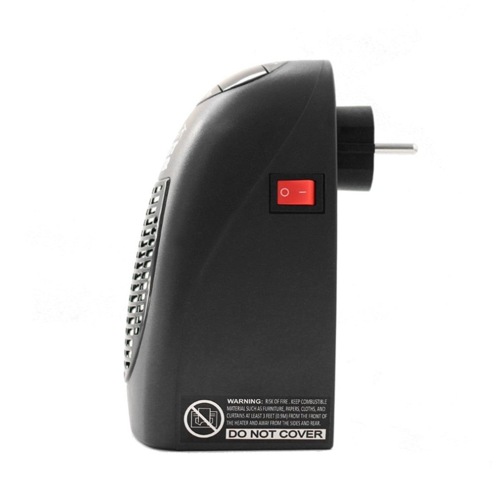 Electric Heater 360 Degree Rotating Plug Mini Heater Portable Small Appliance for Home Office Fast Heating