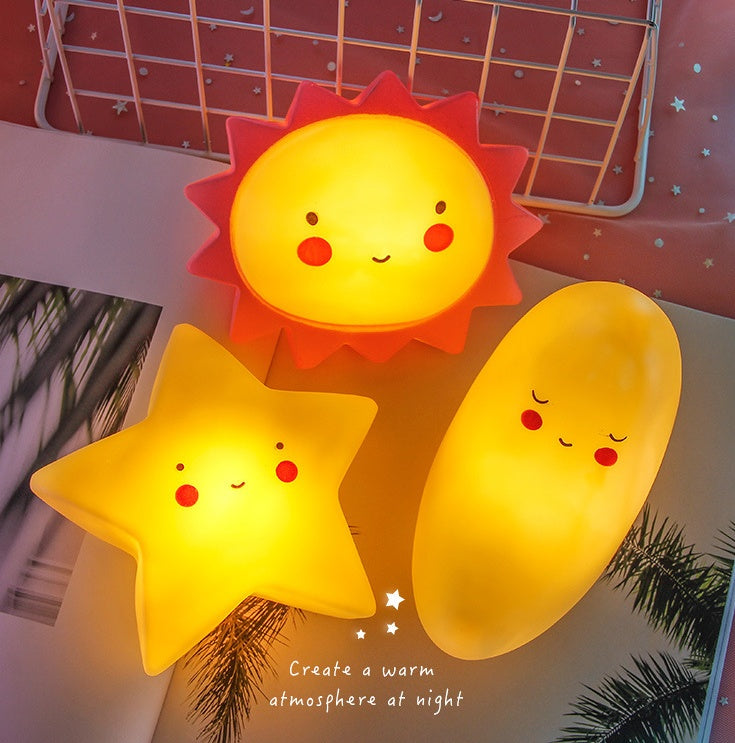 Cute Clouds, Stars & Moon Night Light for Baby Sleep | Kids Xmas & New Year Gift