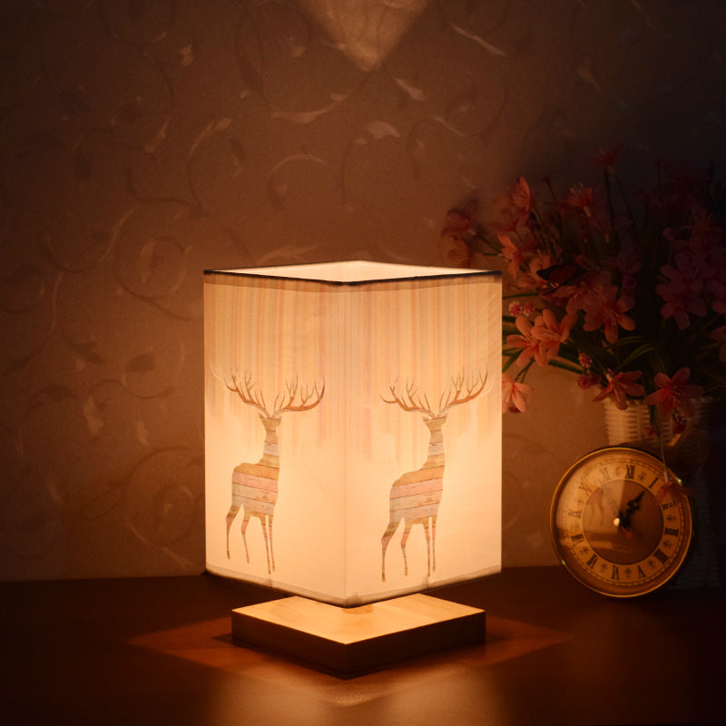 Chinese Retro Bedside Night Light | Warm Bedroom Lighting