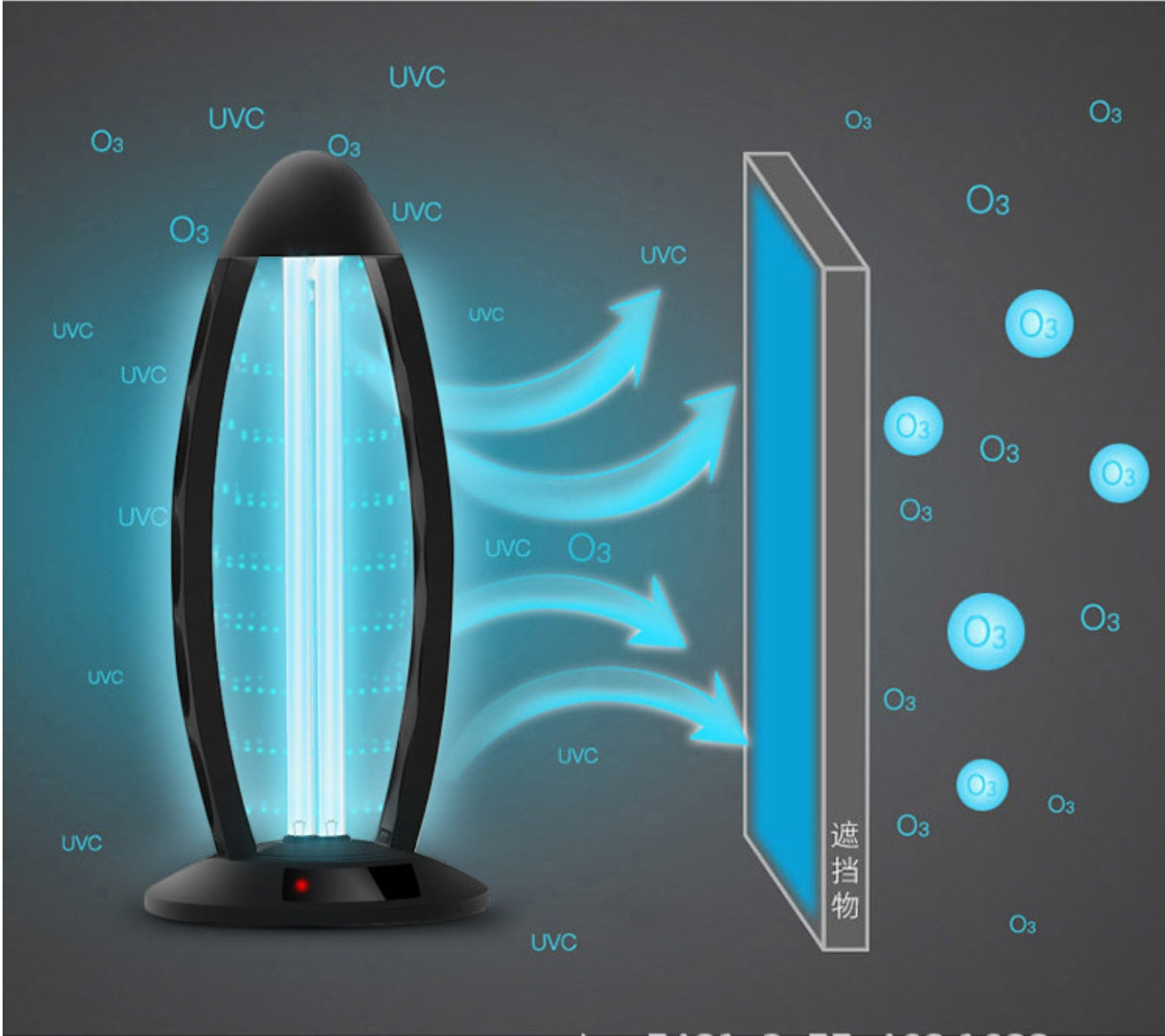 UVC Germicidal Lamp UV Sterilization Light Portable Disinfection Lamp for Home and Office Use