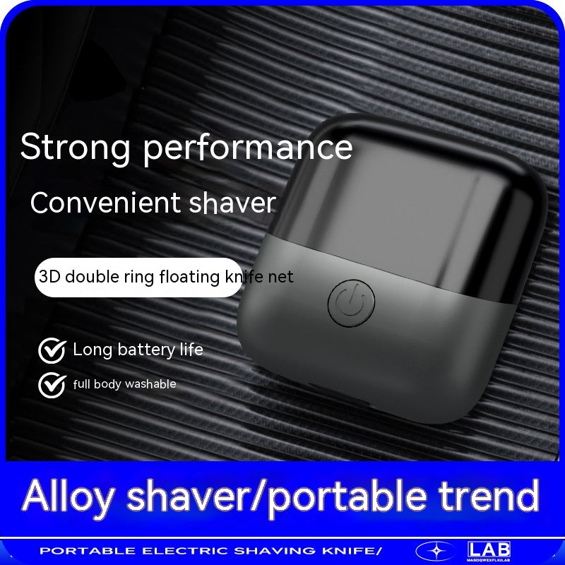 Mini Double Head Electric Shaver Portable USB Rechargeable Waterproof Men’s Razor Compact Travel Grooming