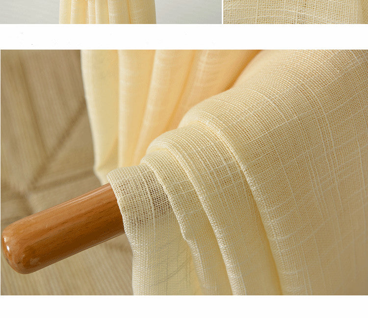 Linen Curtains Natural Lightweight Window Drapes for Modern Living Room and Bedroom Home Decor
