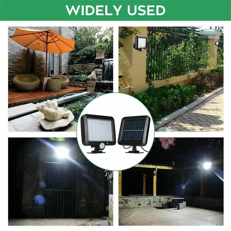 LED Solar Split Wall Lamp Motion Sensor 3 Mode Waterproof Outdoor Garden Garage Security Wall Light