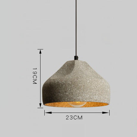 Nostalgic Industrial Cement Pendant Light – Vintage Ceiling Lamp