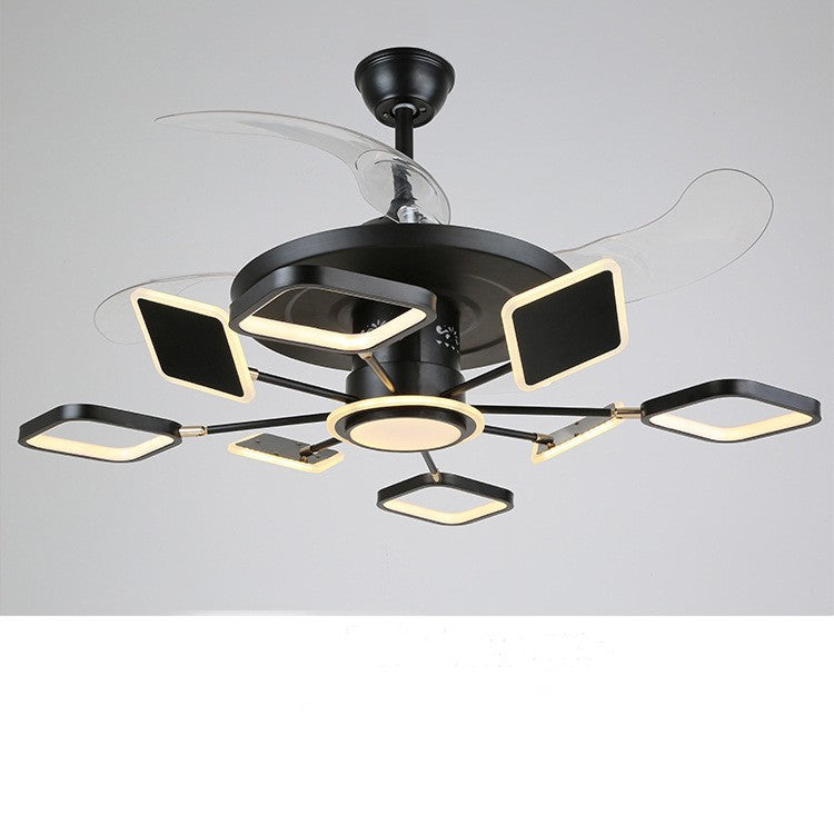 Nordic Ceiling Fan with LED Light – Remote Control Modern Ceiling Fan