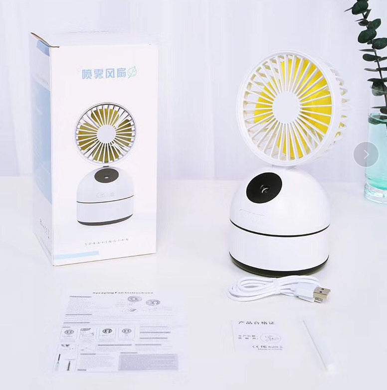 Fan Humidifier Portable Air Cooling Fan with Mist Spray Ultrasonic Humidifier for Home and Office Use