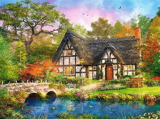 Home Decoration Landscape Diamond Painting Cross Stitch 5D DIY Full Drill Wall Art Kit