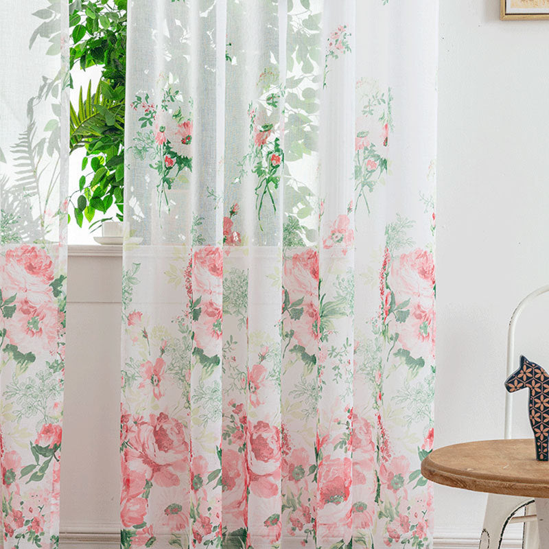 Mesh Bedroom Curtains Light Transmission Decorative Sheer Window Drapes for Home Decor