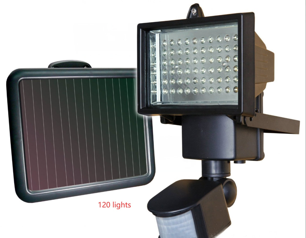 Solar LED Floodlight with Infrared Sensor – Motion Detection Outdoor Security Wall Lamp
