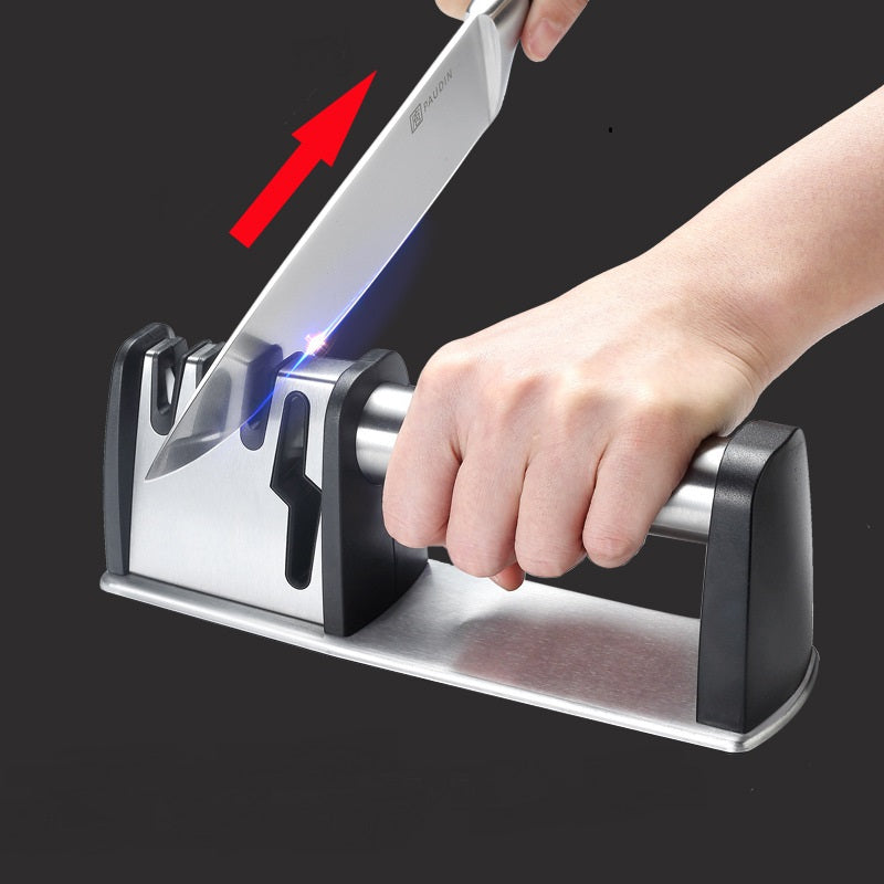4-in-1 Knife Sharpener – 3 Stage Professional Kitchen Blade Sharpening Tool