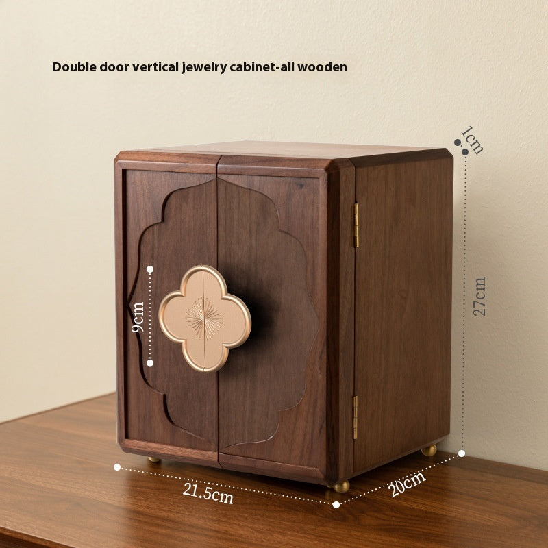 Wooden Jewelry Box High End Exquisite Chinese Style Storage Box Handcrafted Jewelry Organizer Gift for Women