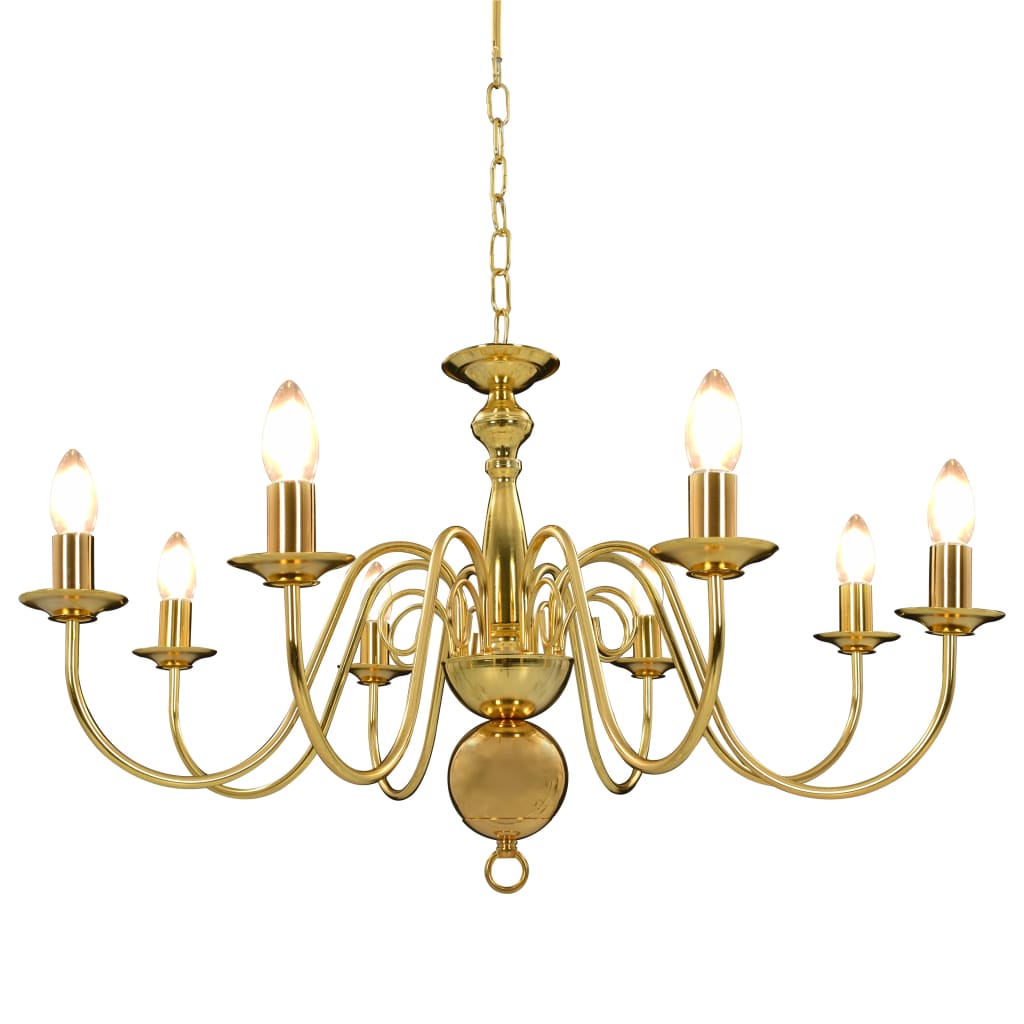 Silver 8-Light Chandelier for E14 Bulbs – Elegant Ceiling Lighting Fixture