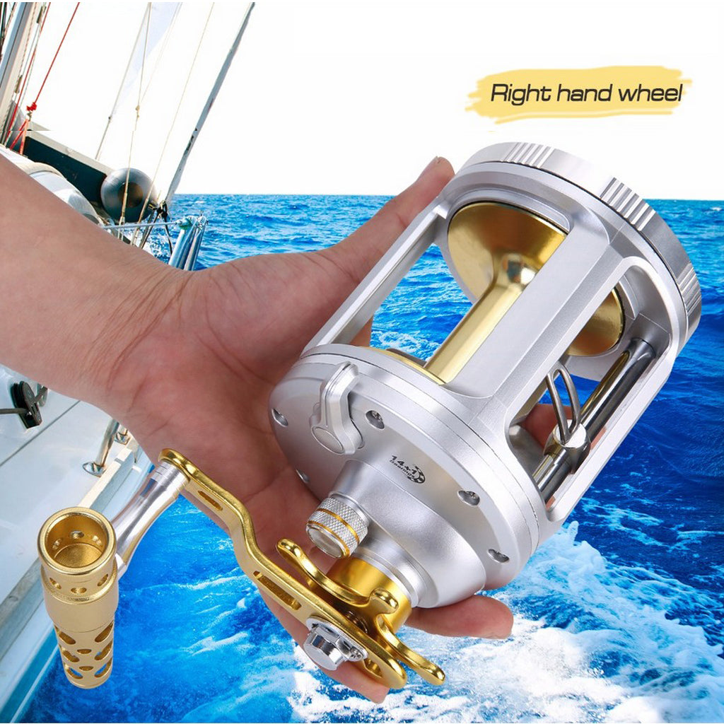 Metal Sea Fishing Reel – Durable Drum Spool for Saltwater Fishing