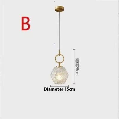 Modern Glass Chandelier Creative Restaurant Bar Simple Pendant Light Fixture Home Decor Lighting