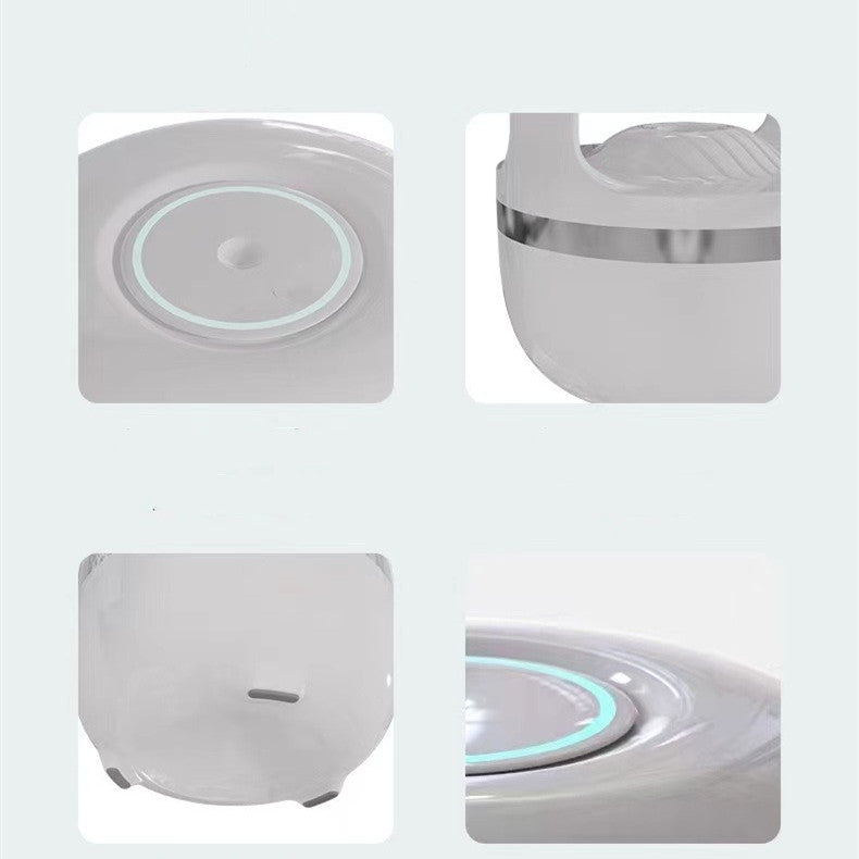 New Anti Gravity Water Drop Humidifier Black Technology Ultrasonic Air Diffuser LED Mist Maker for Home Decor